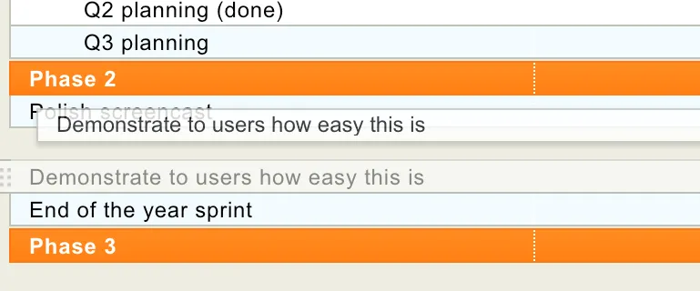 Just drag and drop rows to sort them if your integration supports manual sorting