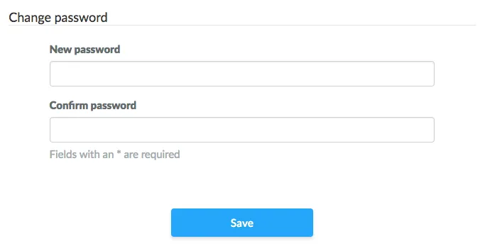 Updating your account password is easy