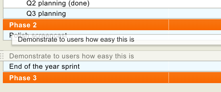 Just drag and drop rows to sort them if your integration supports manual sorting